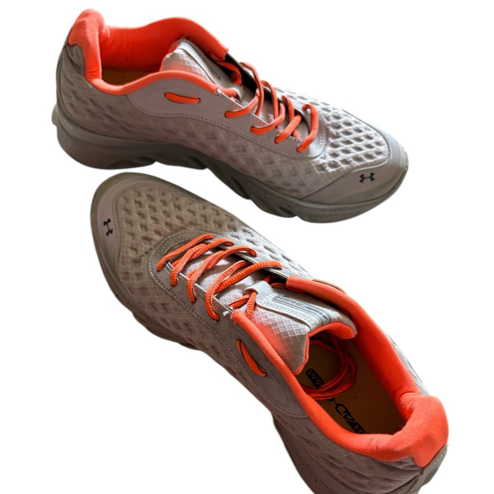 Under Armour Micro G Spine RPM Running Shoes Grey Orange 8.5 /